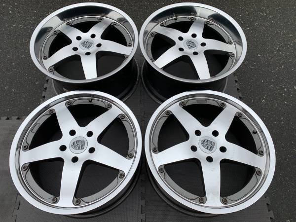 Set of NICE AfterMarket 20" Porsche Lenso Renn Sport rims L New, dovoz Kanada — foto 2 z 5