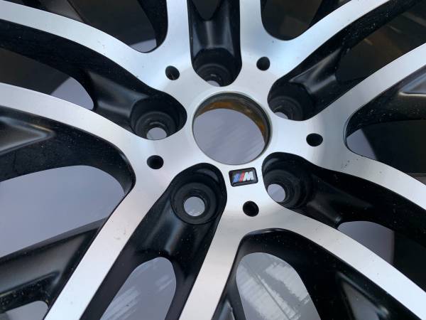1 X single zadní 21X10 BMW Forged Style 650M rim in exc použitý cond, dovoz Kanada — foto 3 z 5