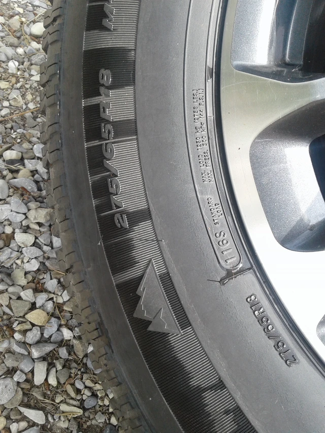 18 in wheels with tires for sale 275/65/18, dovoz Kanada — foto 4 z 5