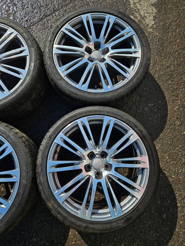 20" Audi A7 S-Line OE Wheels - 5x112 - Dunlop Summer Tires, dovoz Kanada — foto 4 z 5