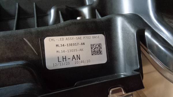 2021-23 FORD F150 LEFT LED DYNAMIC GENUINE HEADLIGHT ASSY NEW, dovoz USA — foto 4 z 6