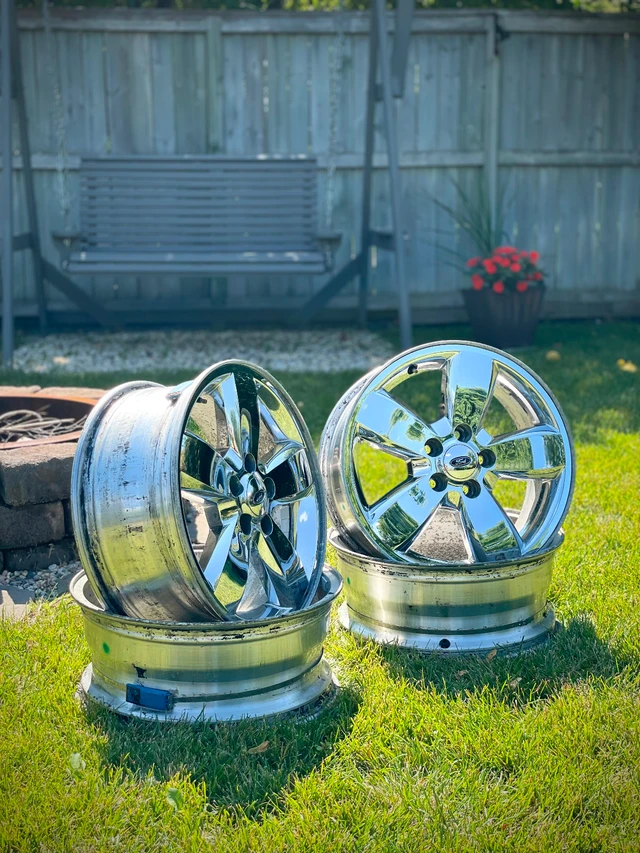 Genuine OE 17x7 Ford Chrome-Clad Wheels - 5x114.3mm, dovoz Kanada — foto 5 z 5