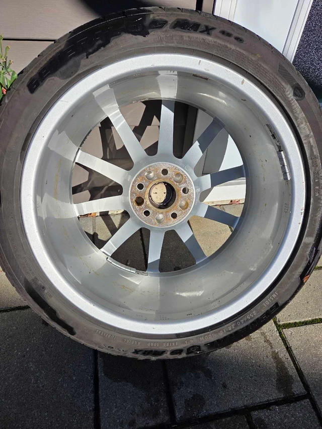 Audi RS5 19" forged wheels with tires, dovoz Kanada — foto 4 z 5