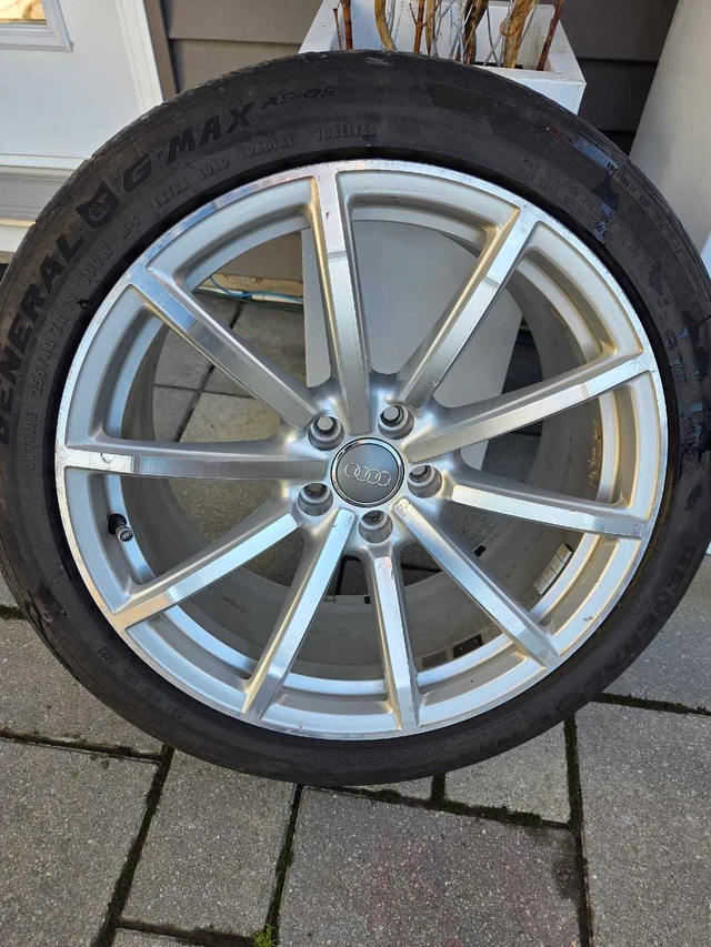 Audi RS5 19" forged wheels with tires, dovoz Kanada — foto 5 z 5