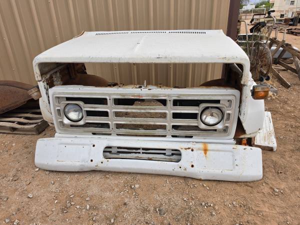 OE 1973-1987 GMC Large Truck přední End Grille nárazník blatník kapota, dovoz USA — foto 2 z 7