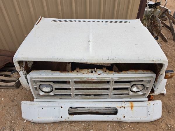 OE 1973-1987 GMC Large Truck přední End Grille nárazník blatník kapota, dovoz USA — foto 4 z 7