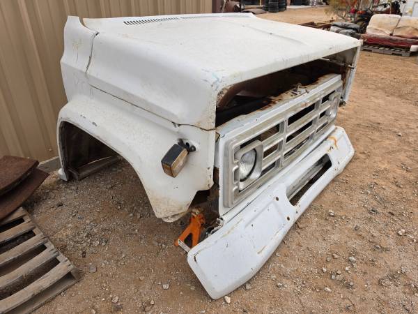 OE 1973-1987 GMC Large Truck přední End Grille nárazník blatník kapota, dovoz USA — foto 5 z 7