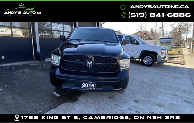 2016 RAM 1500 Regular Cab, černá, 132 755 km, dovoz Kanada — foto 2 z 12