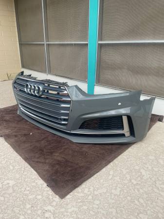 Nárazník — Audi S5, šedá, dovoz USA — foto 3 z 12