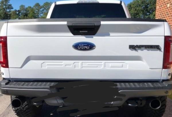 2015-2020 ford f150 raptor tailgate w/flex step applique OEM, dovoz USA — foto 1