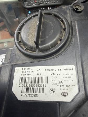 BMW 5 Series F10 OE levý Xenon Adaptive světlomet Complete 2011-2013, dovoz USA — foto 3 z 8