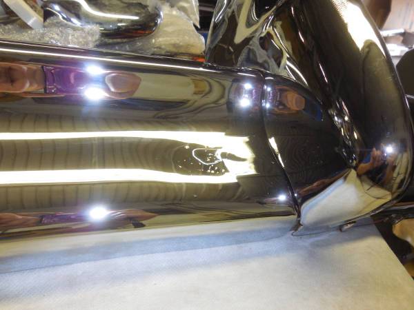 Replated OE přední nárazník 1947 Cadillac (3) pieces, dovoz USA — foto 4 z 7