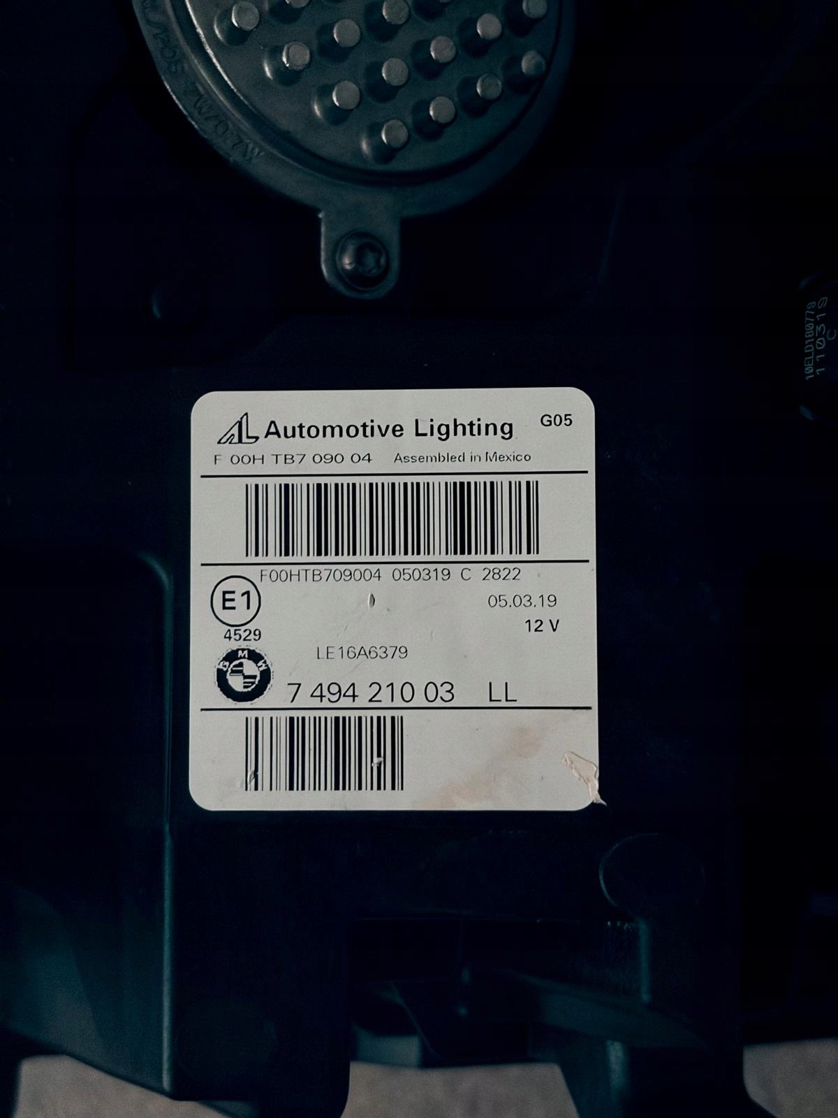 světlomet LED LASER do BMW X5 X6 G05 se všemi moduly, originál díl OE, dovoz Skladem v EU — foto 11 z 12