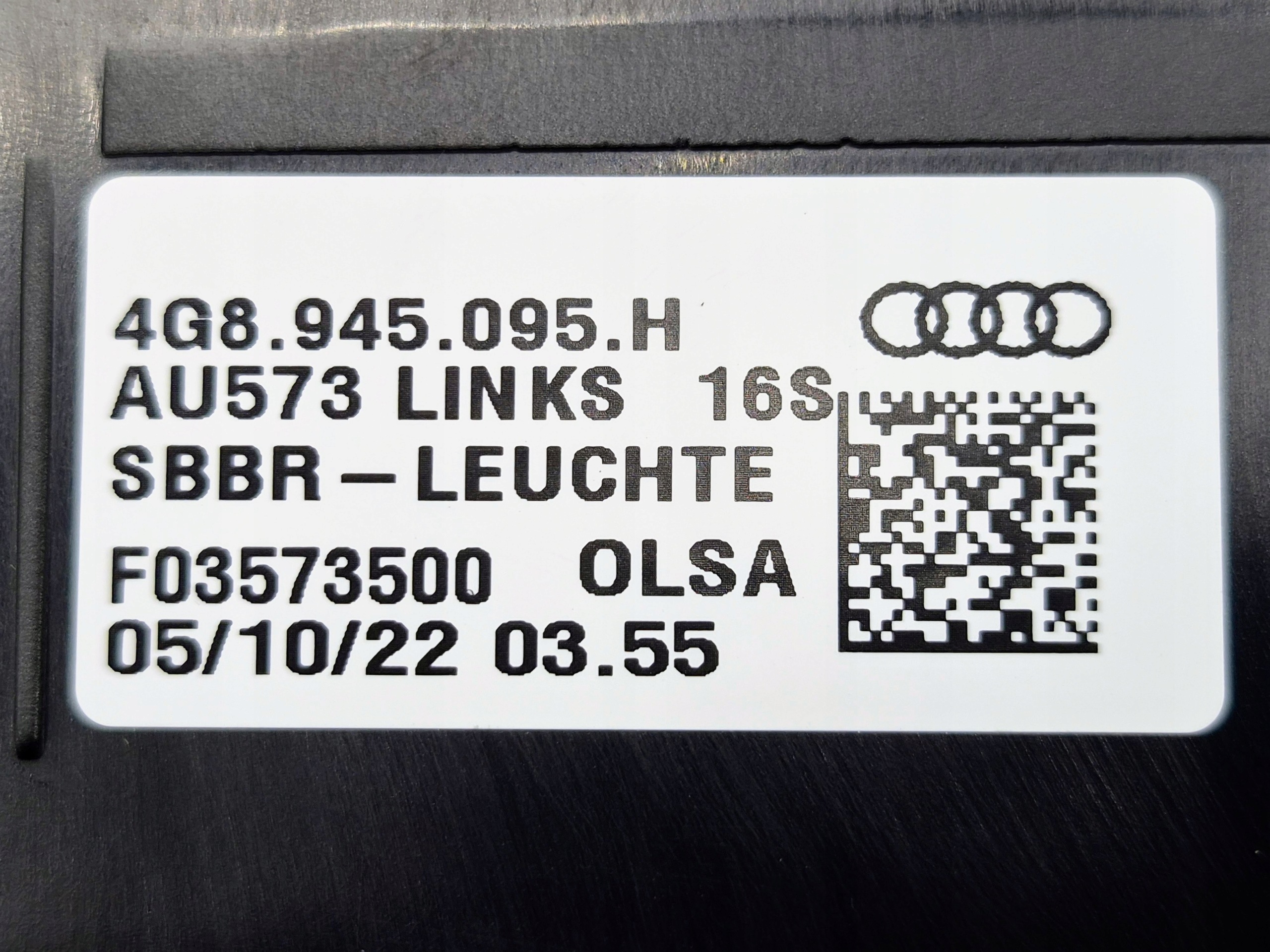 Audi OE 4G8945095H světlomet zadní zespolona, Skladem v EU — foto 6 z 9