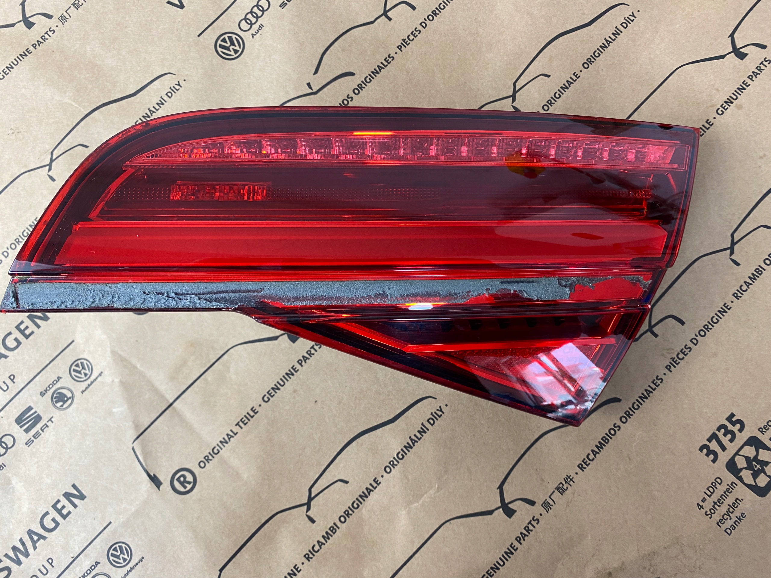 světlomet LED Matrix pravá zadní pravý zadní Klapy Audi A8 S8 D4 Lift 4h0945094k, dovoz Skladem v EU — foto 2 z 5