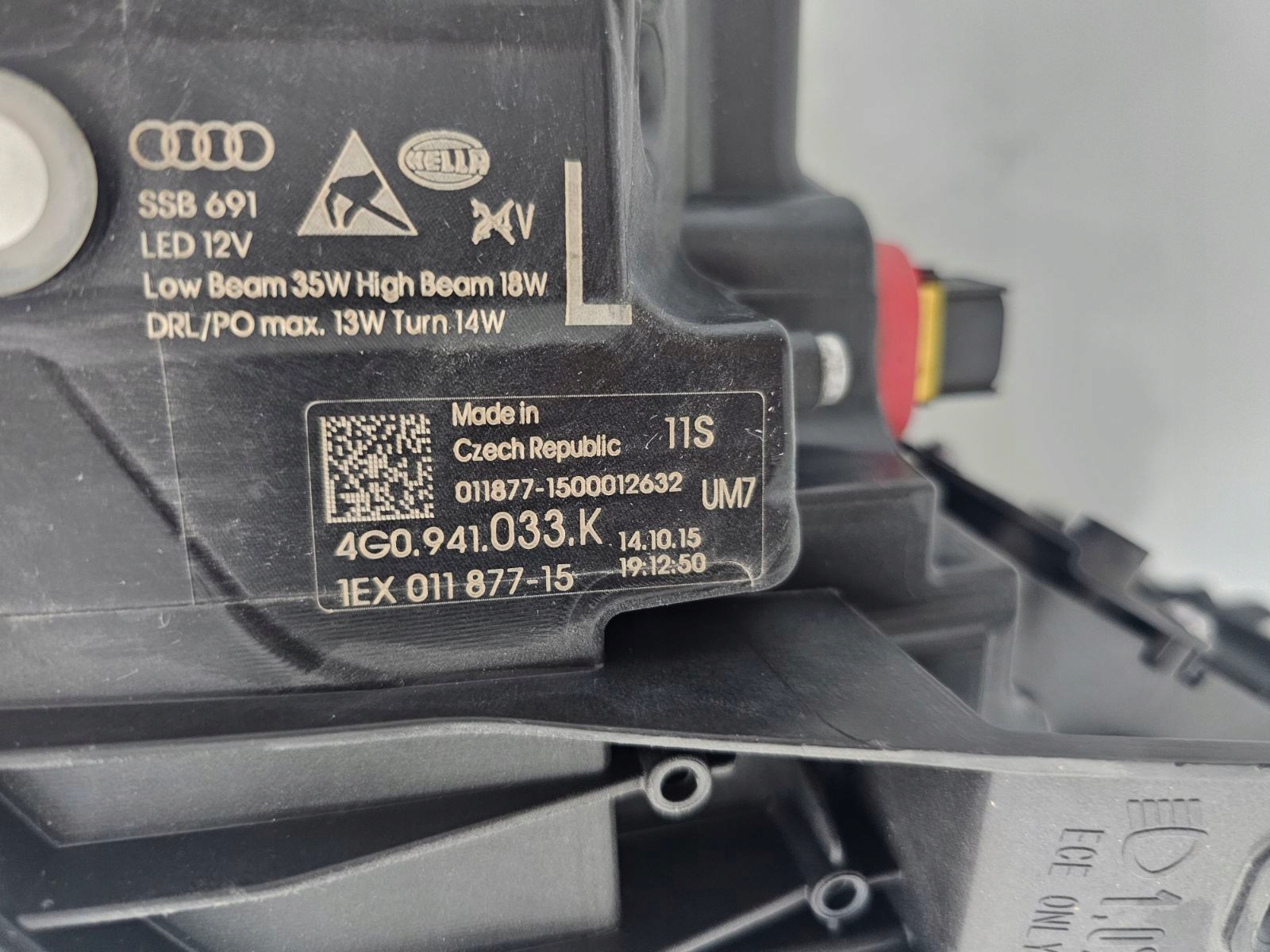 světlomet Audi R6 C7 Matrix/led facelift 2015-2018 levá, Skladem v EU — foto 5 z 10