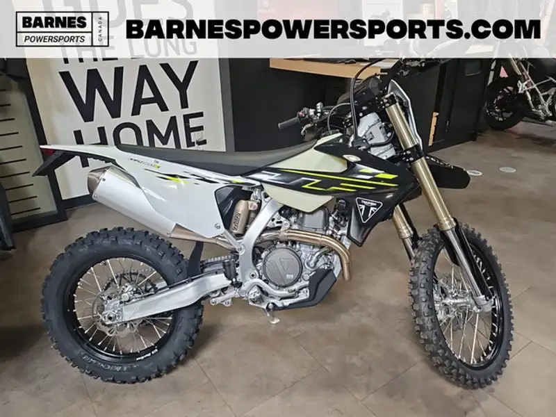 2026 Triumph TF 450-E, žlutá, 12 km, dovoz Kanada — foto 1