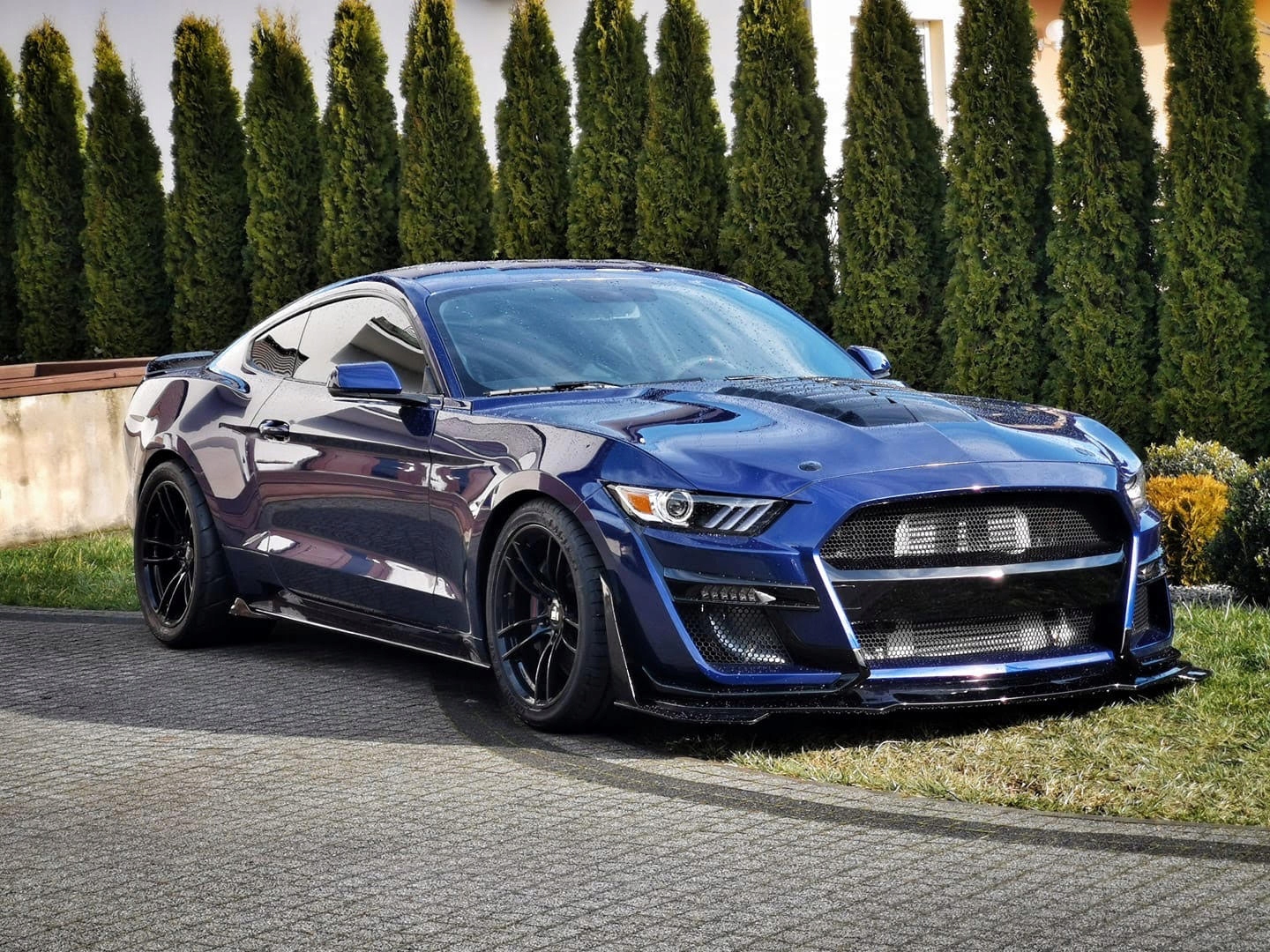 nárazník přední komplet GT500 Styl FORD MUSTANG 2015 2016 2017 GT V6 EB, dovoz Skladem v EU — foto 10 z 15