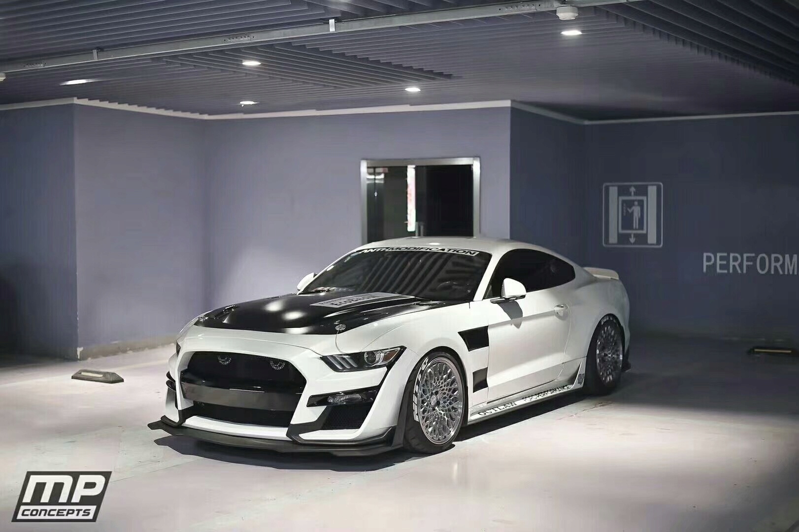 nárazník přední komplet GT500 Styl FORD MUSTANG 2015 2016 2017 GT V6 EB, dovoz Skladem v EU — foto 9 z 15