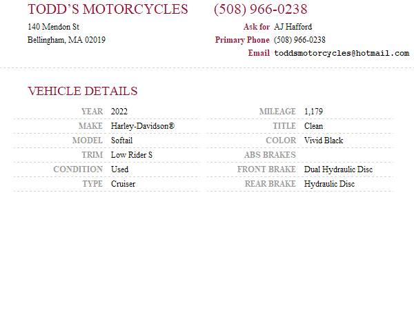 2022 Harley-Davidson, černá, dovoz USA — foto 2 z 2