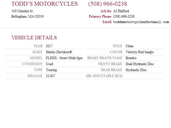 2017 Harley-Davidson, červená, dovoz USA — foto 11 z 11