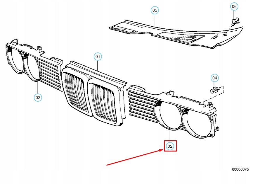 BMW 7 E32 přední levá kryt světlomety světlometu 51131938425, Skladem v EU — foto 10 z 10