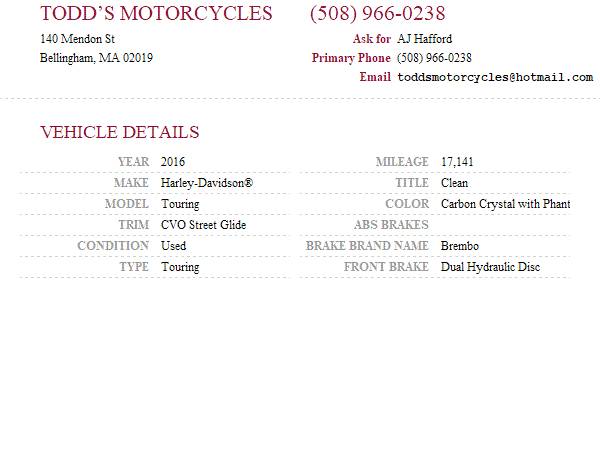 2016 Harley-Davidson, dovoz USA — foto 11 z 11