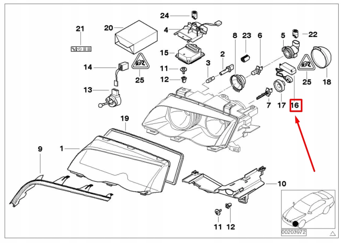BMW 3 E46 Zarówka světlometu ksenonowego zaplonnik 63126904548 6904548, Skladem v EU — foto 5 z 6