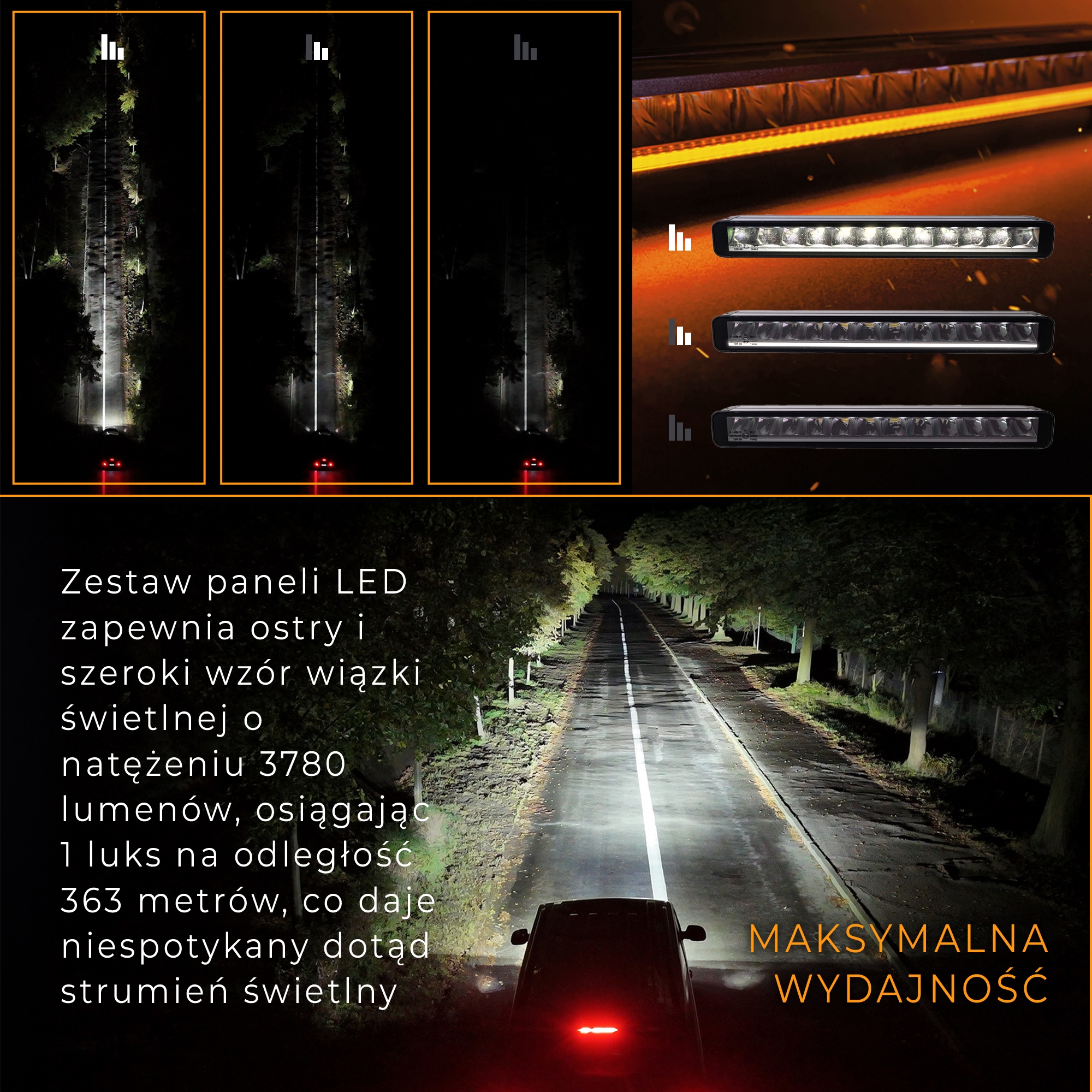 LED BAR sada světel osvětlení LED w grill do FORD RANGER IV 2022, dovoz Skladem v EU — foto 3 z 9