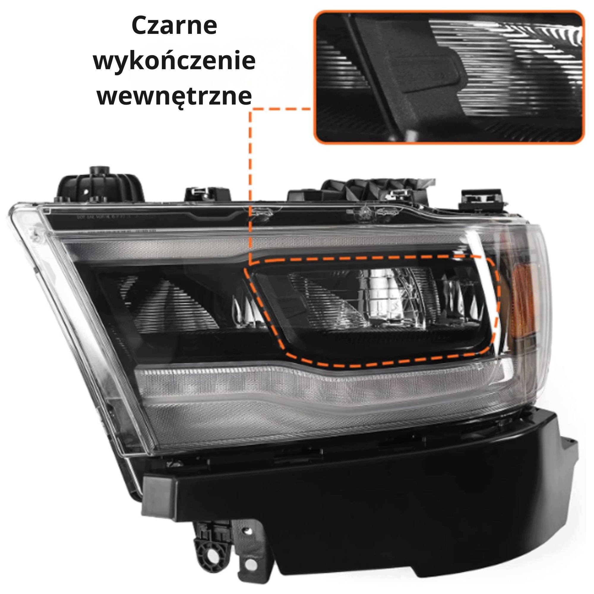 Světlomet — Dodge, Skladem v EU — foto 2 z 3