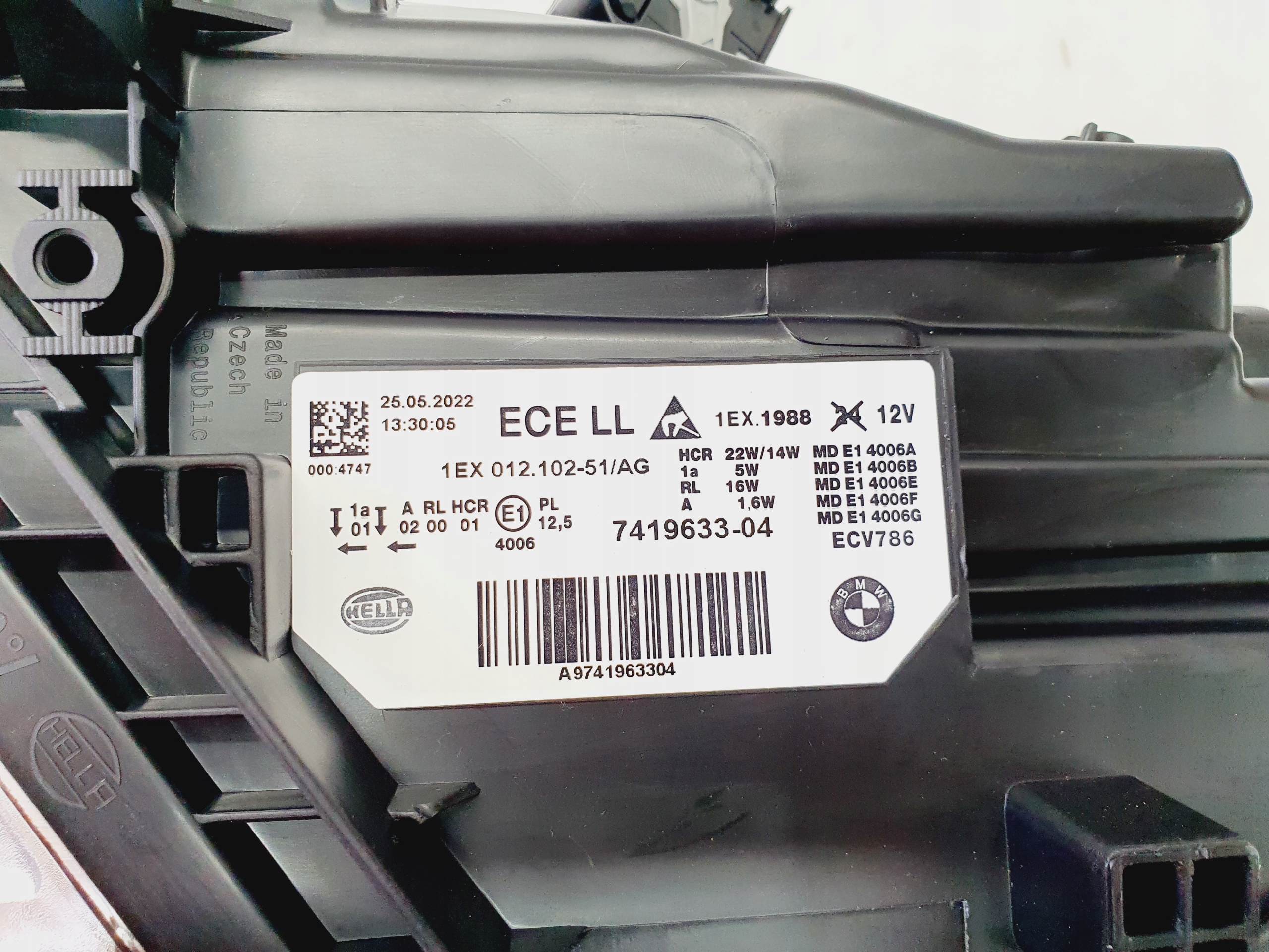 přední světlomet BMW OE LED elektrická komplet levý i pravý verze evropská, Skladem v EU — foto 13 z 15