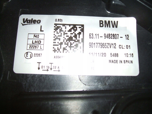 BMW 1 F40 světlomet komplet levý i pravý FULL LED 6311-9482807-12 6311-82808-09, Skladem v EU — foto 7 z 13