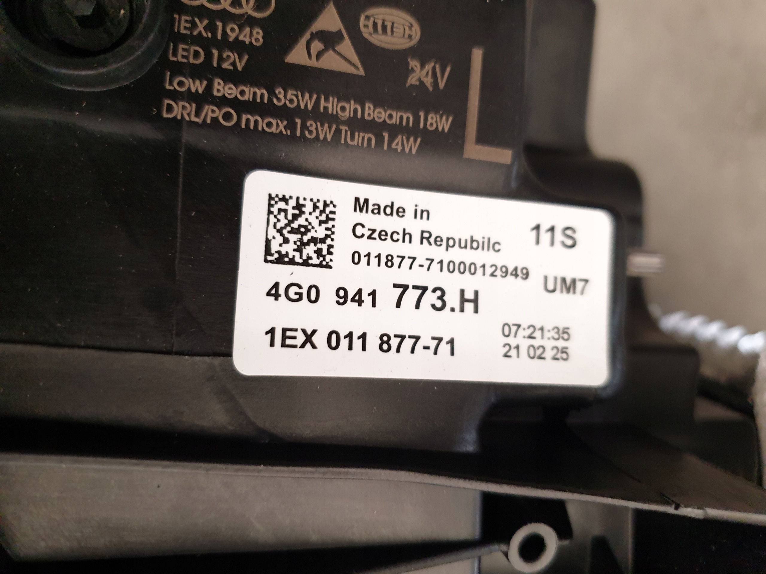 světlomety přední Audi LED elektrická regulace levé + pravé, dovoz Skladem v EU — foto 6 z 11