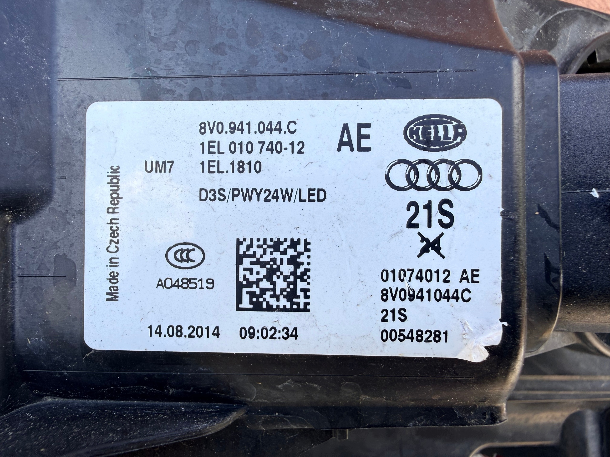 Světlomet Hella — Audi A3, Skladem v EU — foto 4 z 4