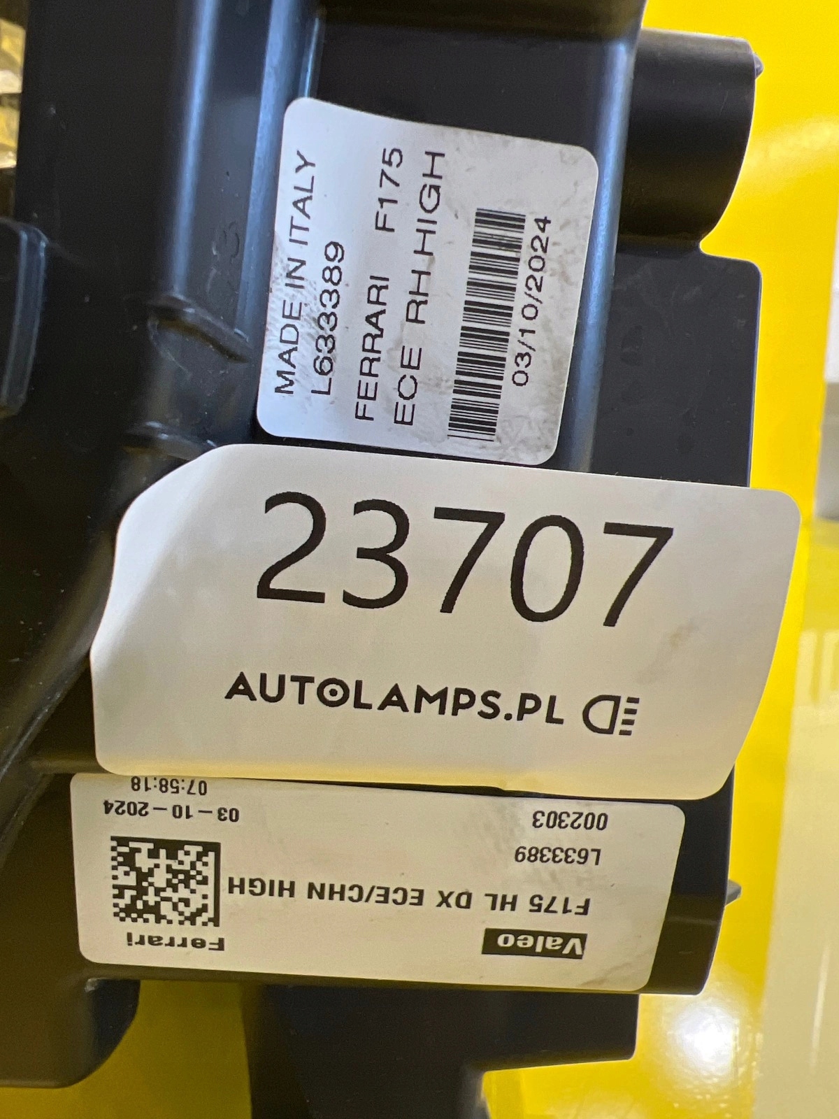 světlomet levá přední Ferarri F175 Purosangue poškozený L633389, Skladem v EU — foto 3 z 10