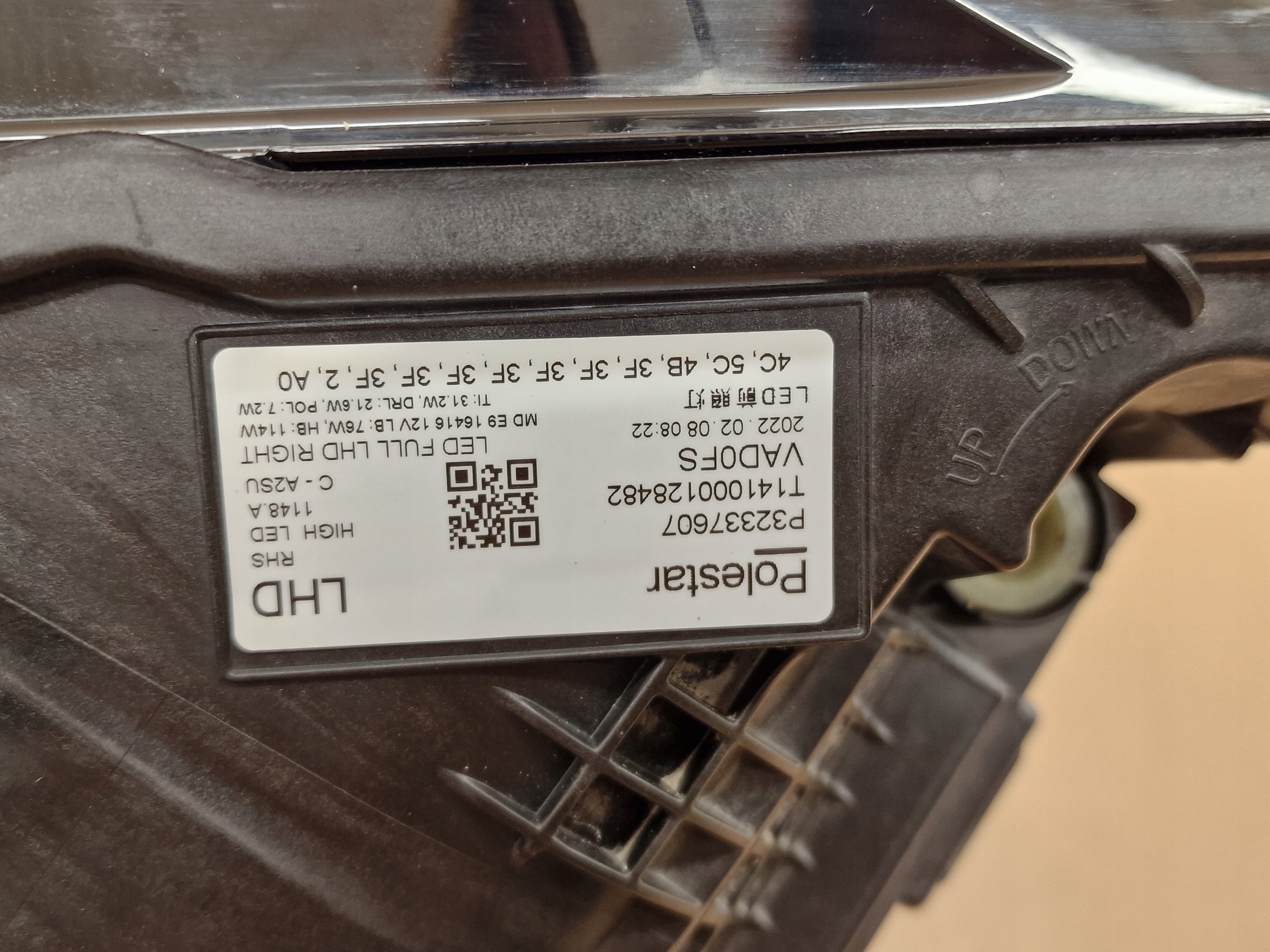 přední světlomet Volvo OE LED elektrická pravá, dovoz Skladem v EU — foto 5 z 7