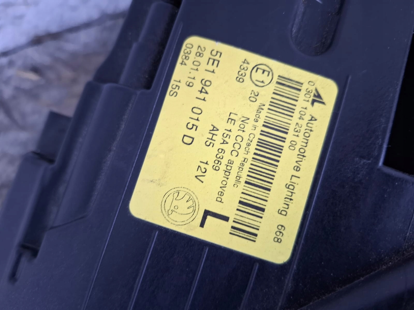 Skoda Octavia 3 Iii Lift levá světlomet FULL LED originál, dovoz Skladem v EU — foto 6 z 9