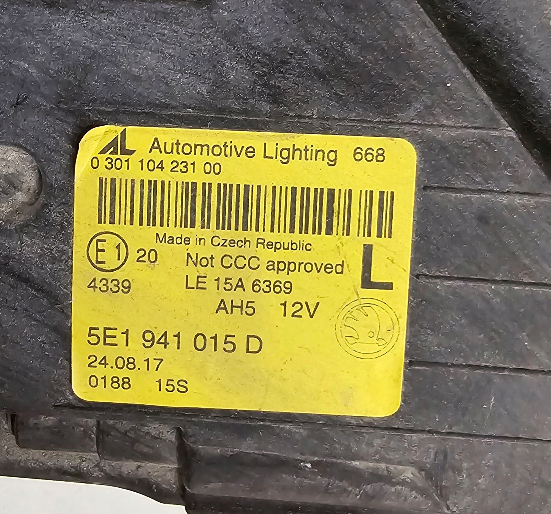 Skoda Octavia III Lift levá světlomet přední full led, dovoz Skladem v EU — foto 5 z 5
