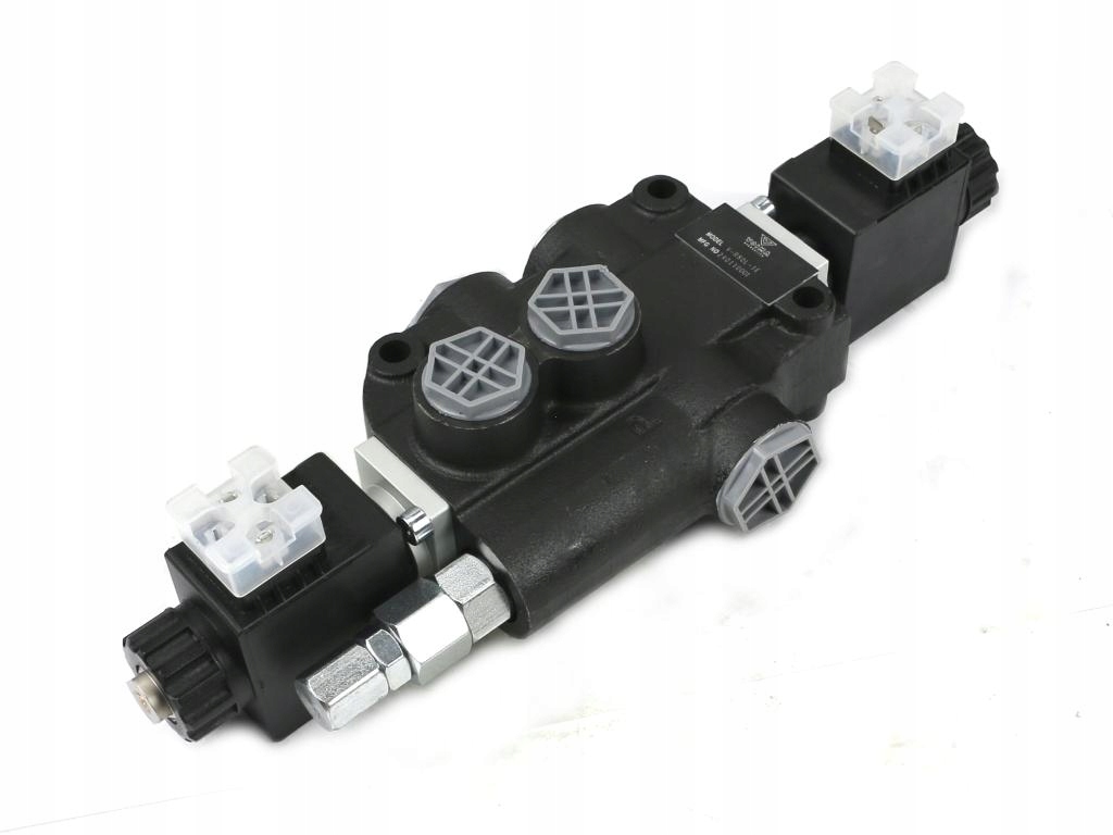 Hydraulický rozvaděč 1-sekční sterowany elektricky 12V 80L VOIMA V, Skladem v EU — foto 1
