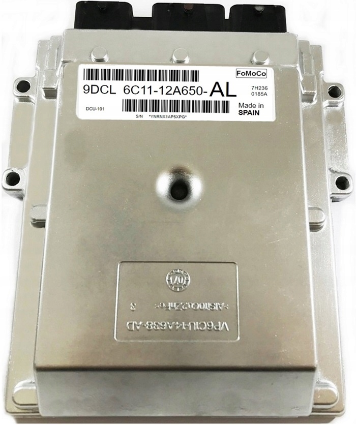 Komputer Ecu Transit 6c11-12a650-al 9dcl Dcu-101, Skladem v EU — foto 1