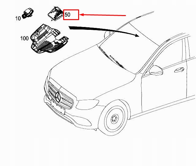 MERCEDES-BENZ CLS C257 Wielofunkcyjny modul sterujacy kamera A2139006620, Skladem v EU — foto 1