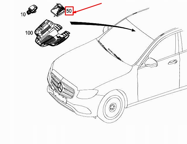 MERCEDES-BENZ E W213 Jednostka sterujaca kamera wielofunkcyjna A2139009506, Skladem v EU — foto 1