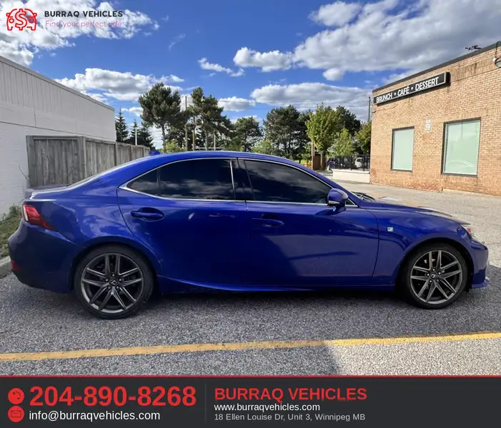 2014 Lexus IS 4dr Sdn AWD, modrá, 153 427 km, dovoz Kanada — foto 3 z 10