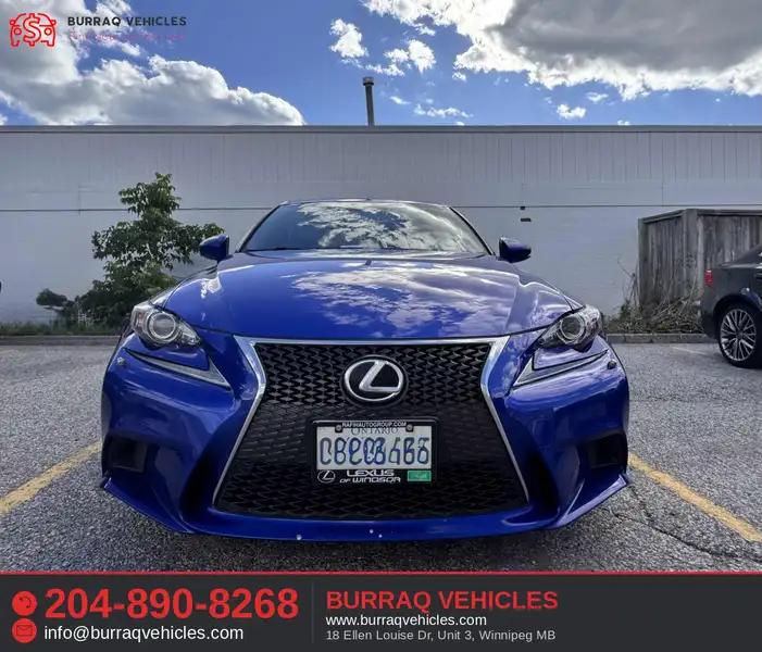 2014 Lexus IS 4dr Sdn AWD, modrá, 153 427 km, dovoz Kanada — foto 6 z 10