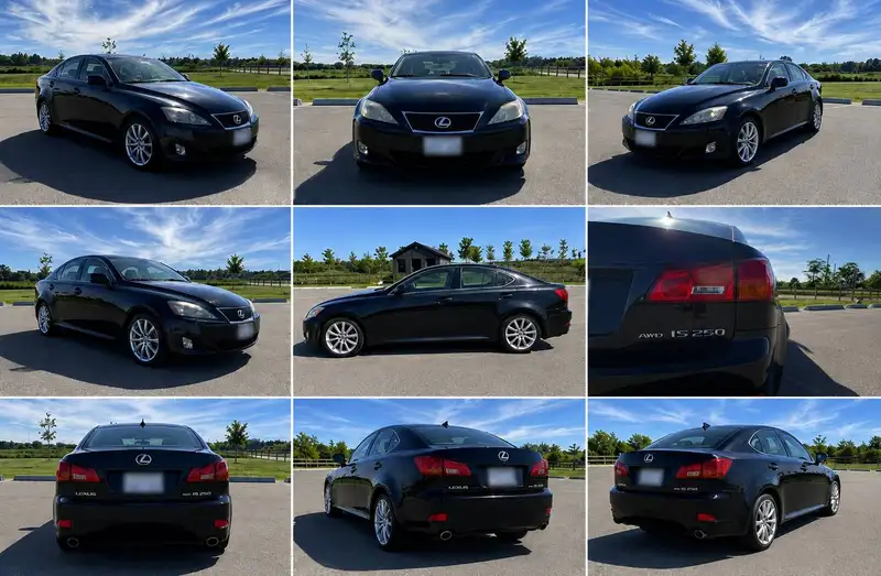 2007 Lexus IS, černá, 209 000 km, dovoz Kanada — foto 10 z 12