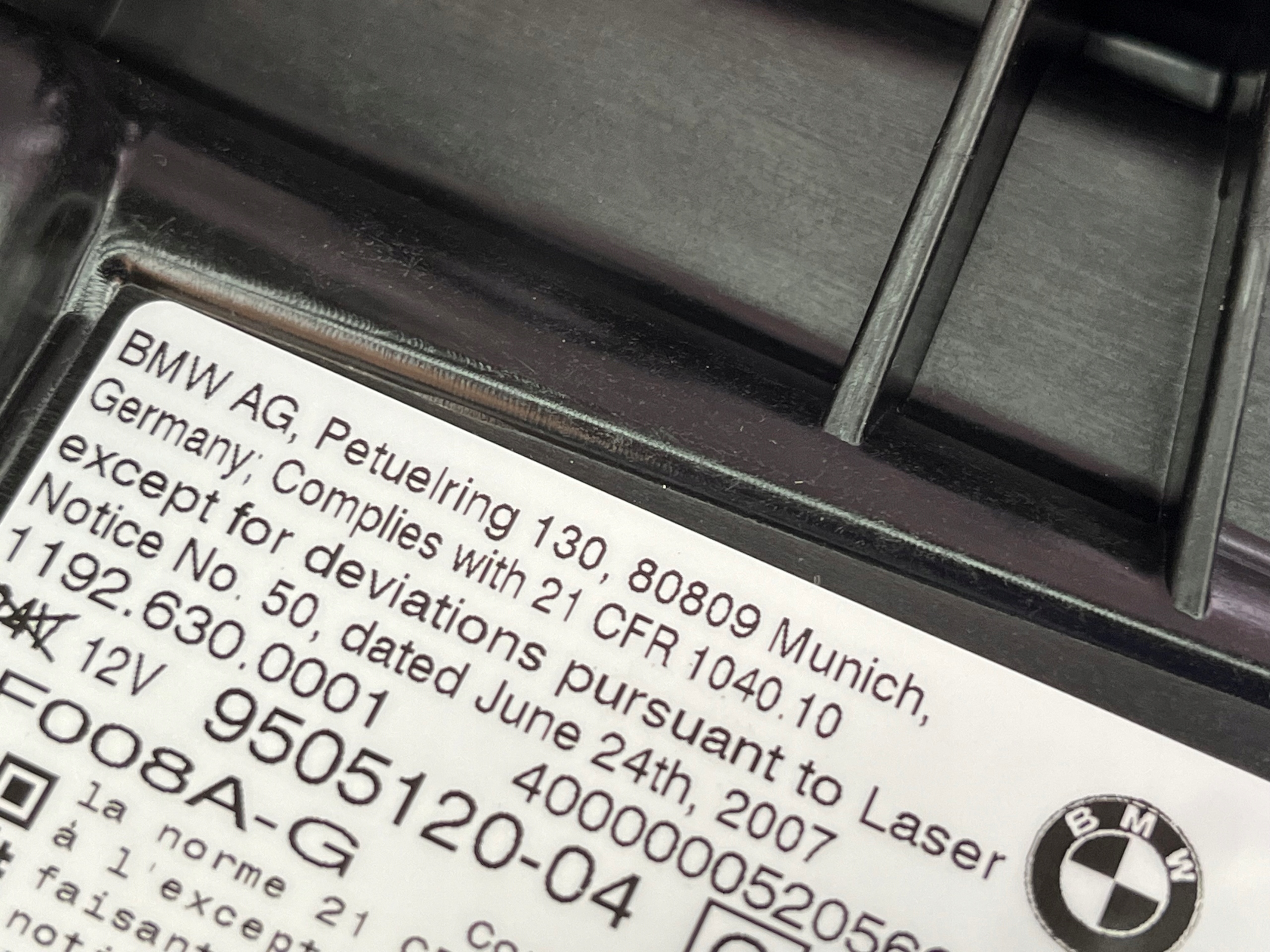 Laserový světlomet — BMW M3, černá, dovoz Skladem v EU — foto 10 z 12