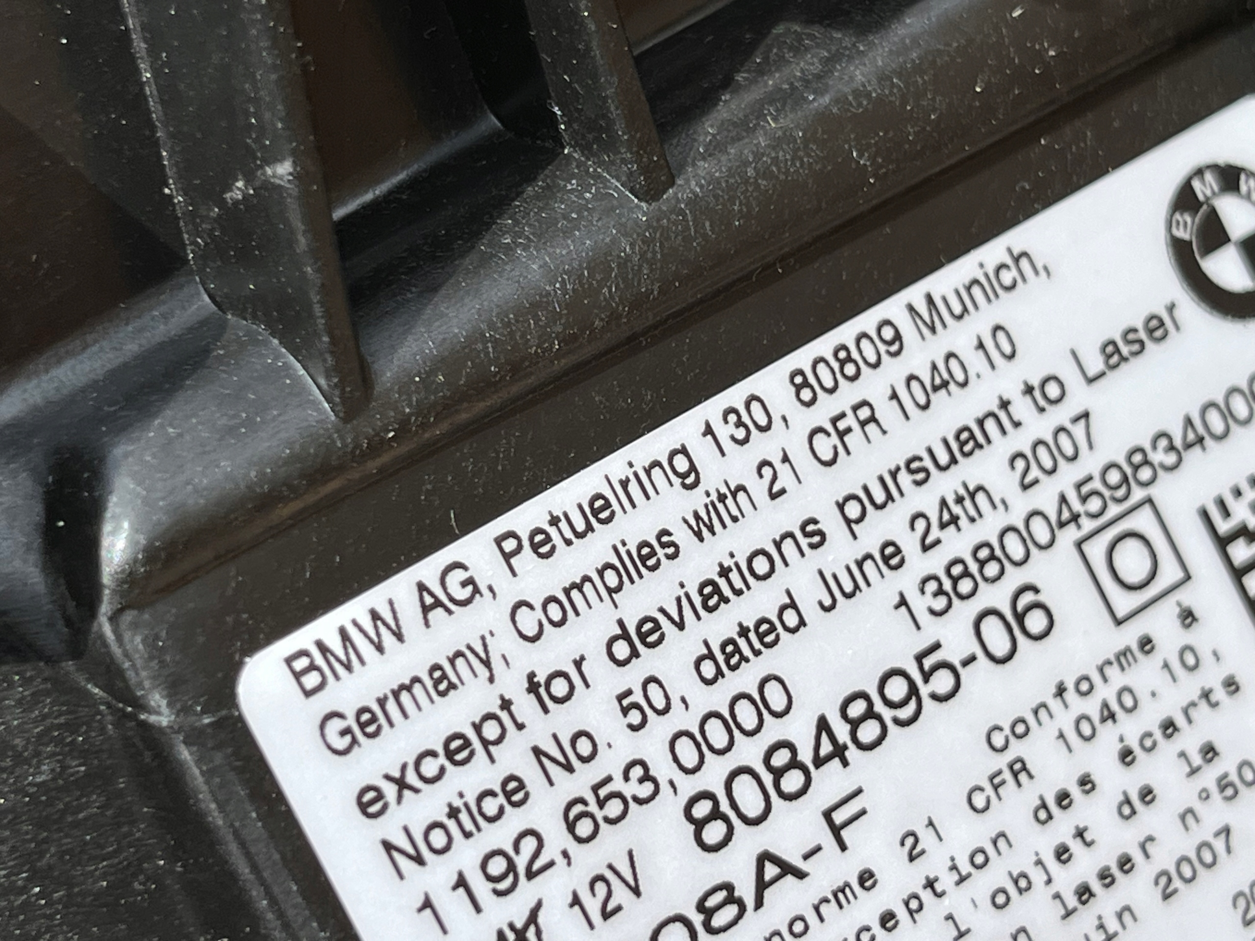 Laserový světlomet — BMW M3, černá, dovoz Skladem v EU — foto 10 z 12