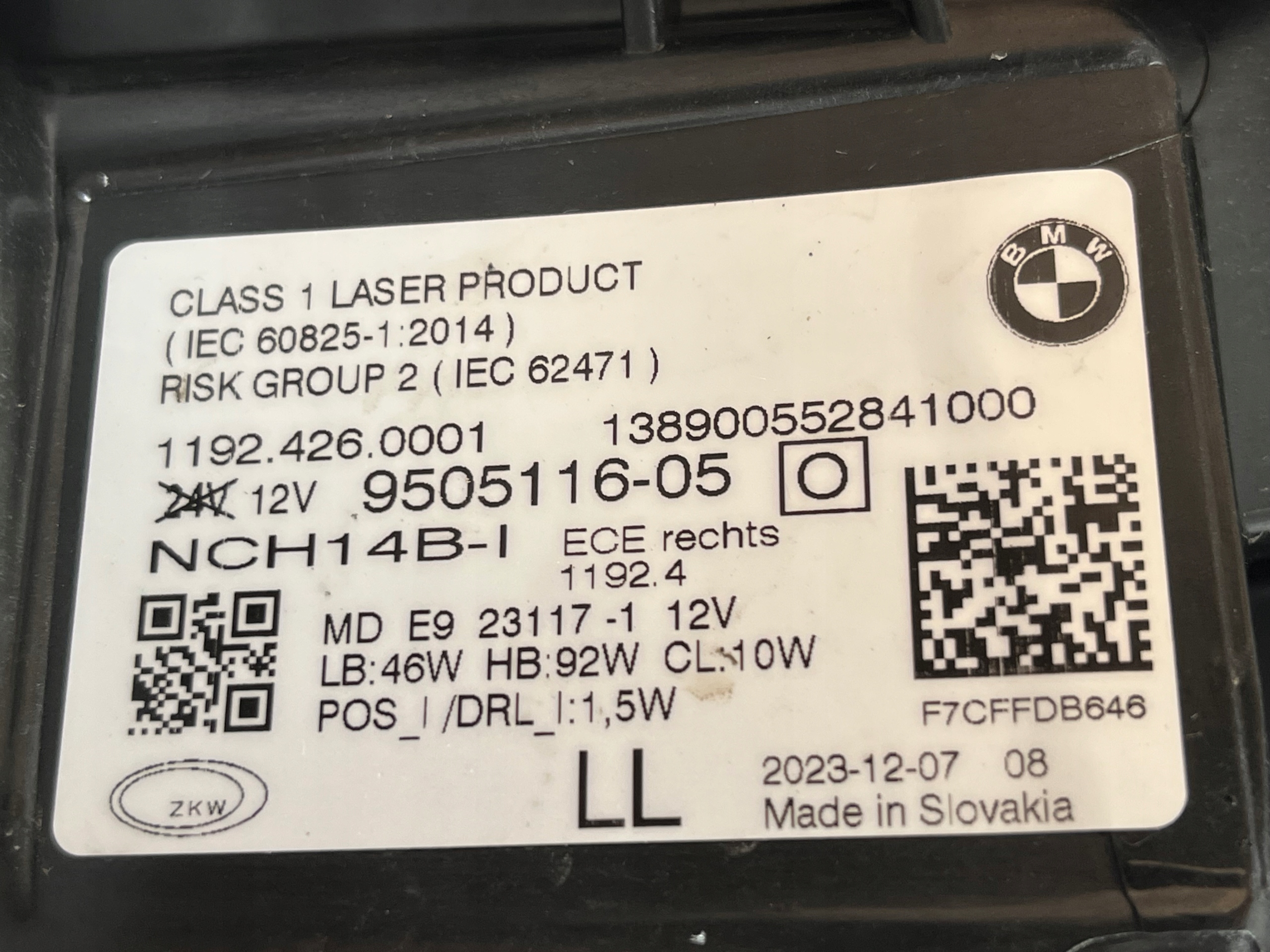 Světlomet — BMW M3, černá, Skladem v EU — foto 11 z 12