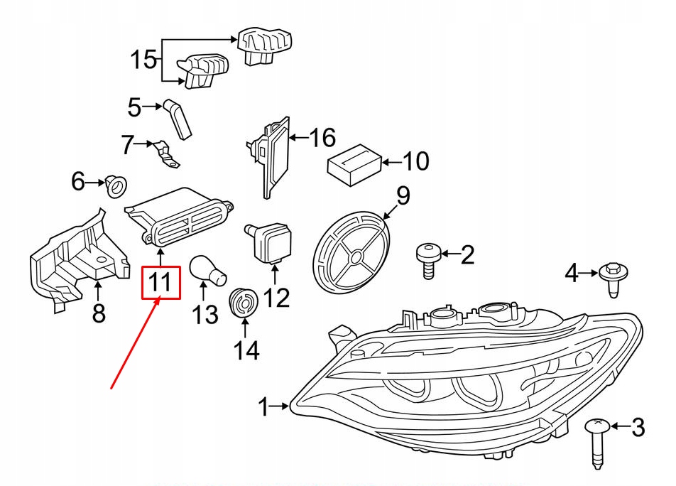 Světlomet 63117363090 — BMW, Skladem v EU — foto 4 z 4
