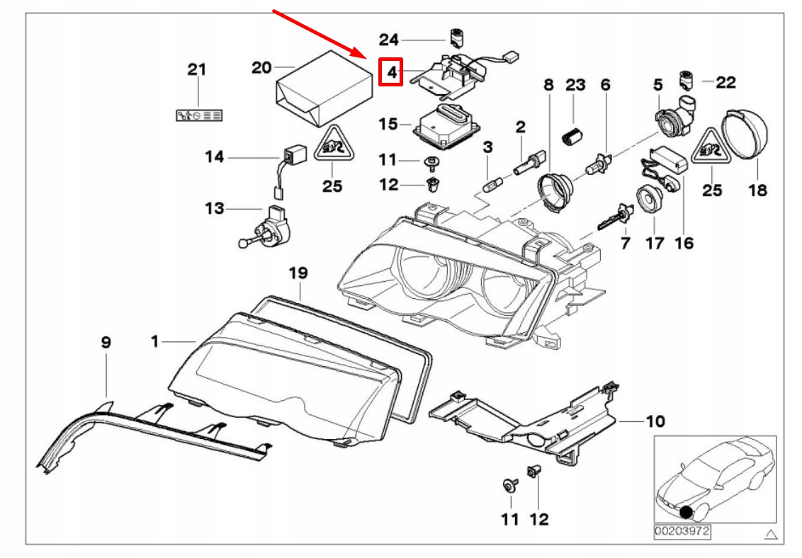 Světlomet 63126924283 — BMW, Skladem v EU — foto 7 z 7